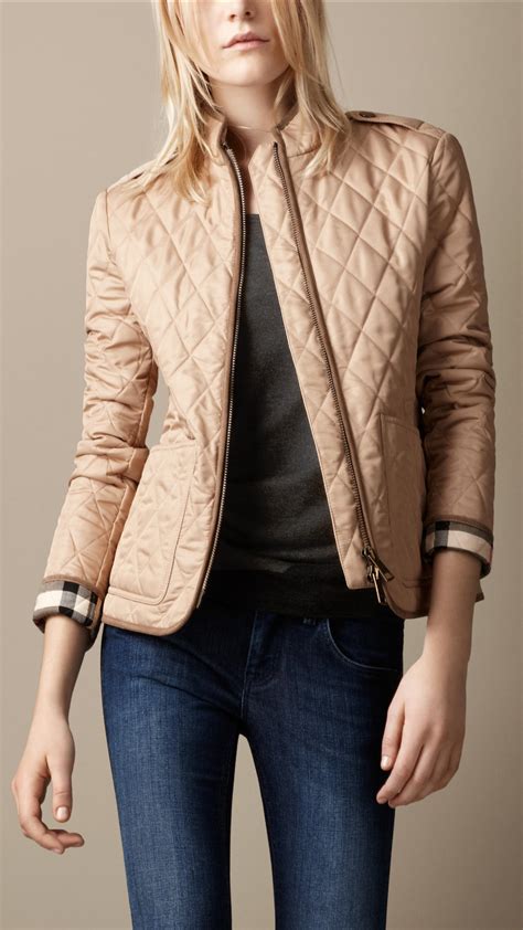 burberry brit quilted jacket ebay|burberry diamond quilted fitted jacket.